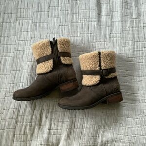 UGG Brown and Cream Winter Boots